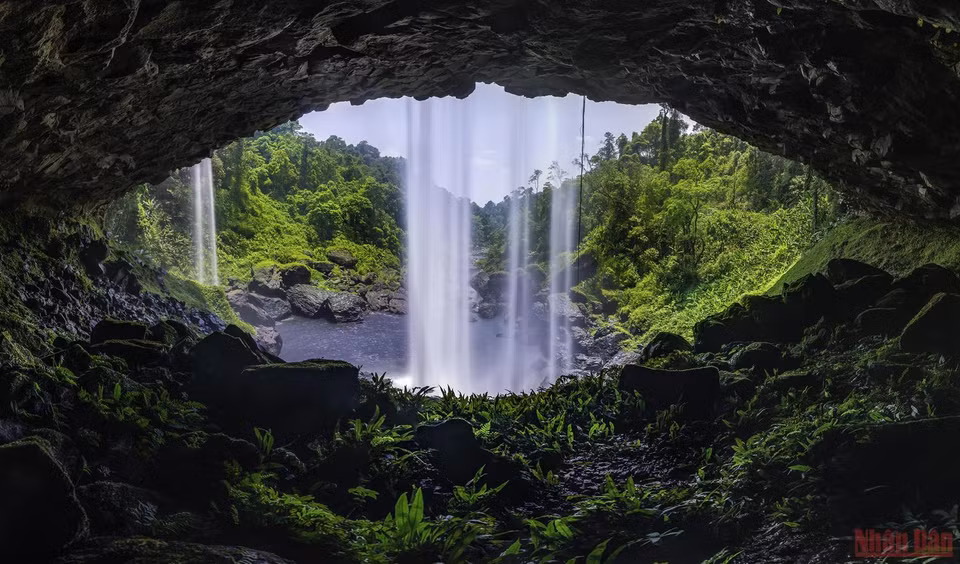  La cascada de Hang En pertenece a la reserva natural Kon Chu Rang, en la provincia de Gia Lai. (Fuente: nhandan)