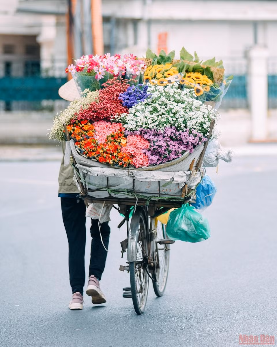No es difícil ver las bicicletas de margaritas de colores por la calle.