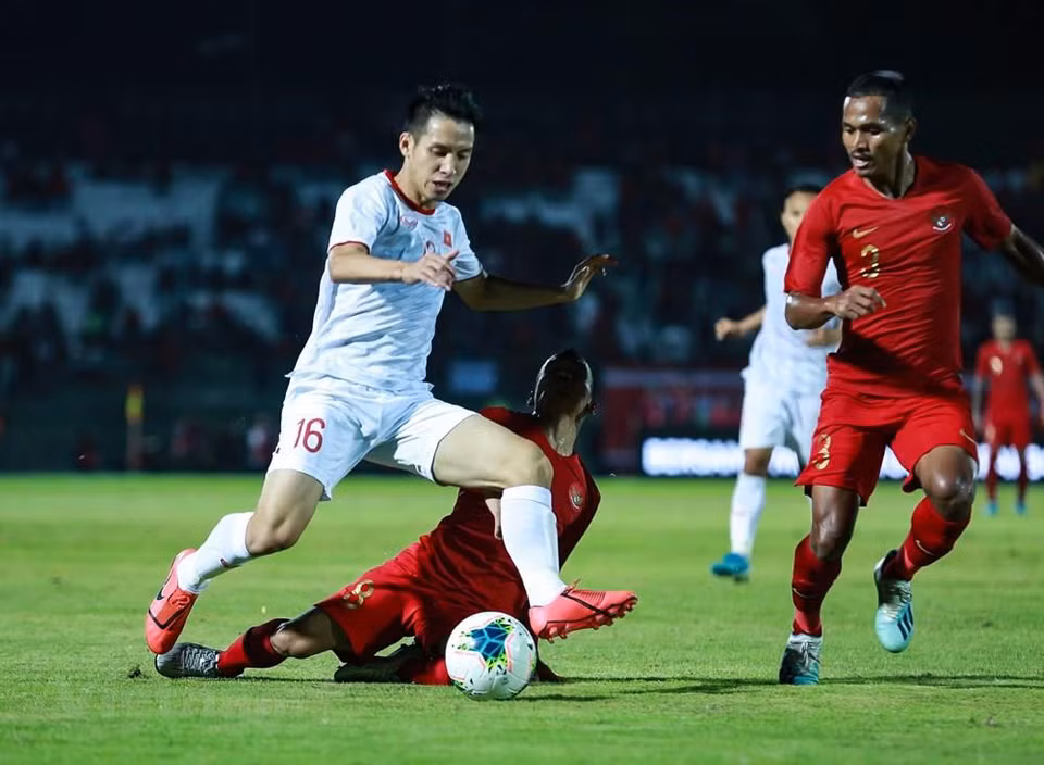 Partido entre Vietnam e Indonesia en el estadio Kapten I Wayan Dipta en Bali. (Fuente: VNA)