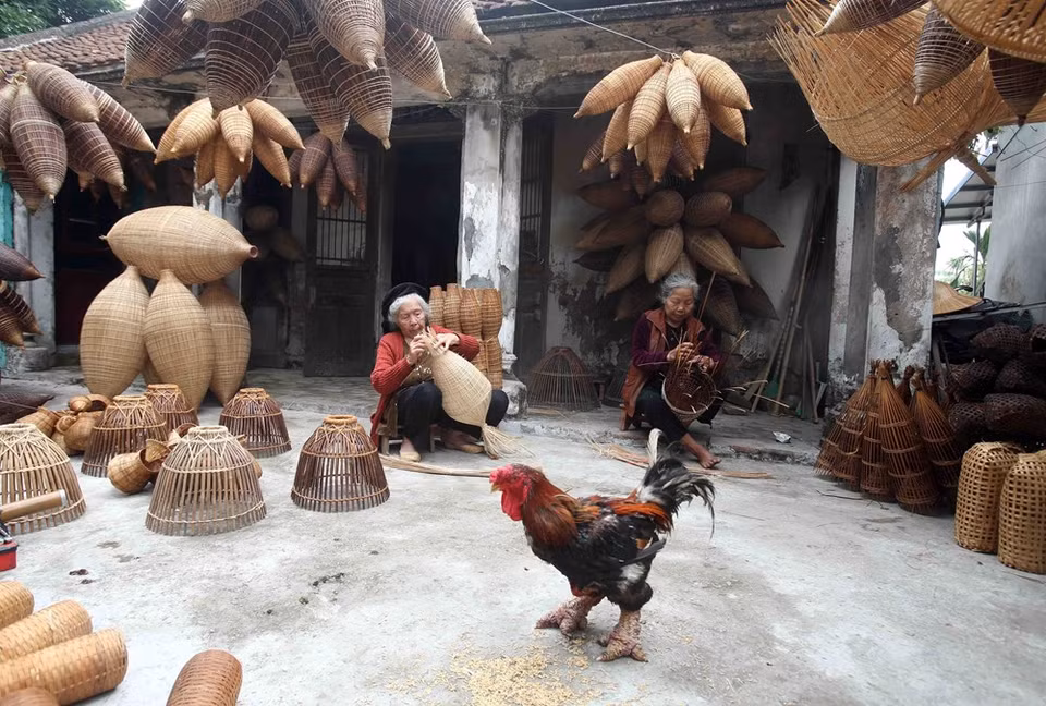 Imagen única de un pueblo rural de Vietnam. (Foto: VNA)