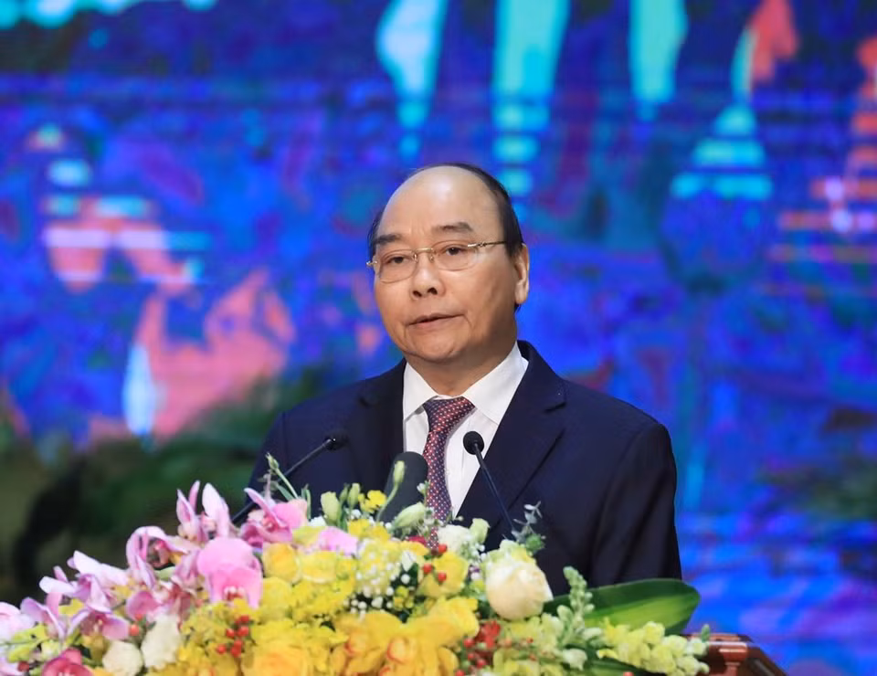 Primer ministro Nguyen Xuan Phuc en la ceremonia (Foto: VNA)