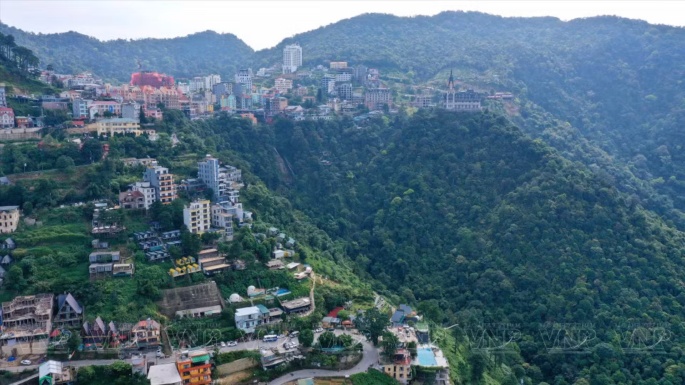 Una vista panorámica del pueblo Tam Dao desde arriba. (Fuente: Revista Ilustrada de Vietnam)