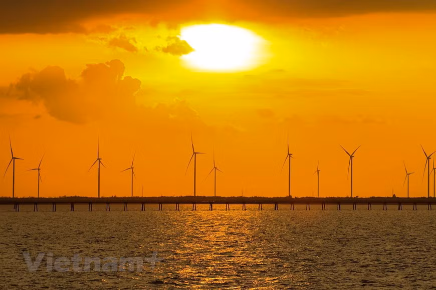  Si tienes tiempo para quedarte más, debes dar un paseo por los puentes frente al mar para ver de cerca los molinos de viento. (Foto: Vietnam+)
