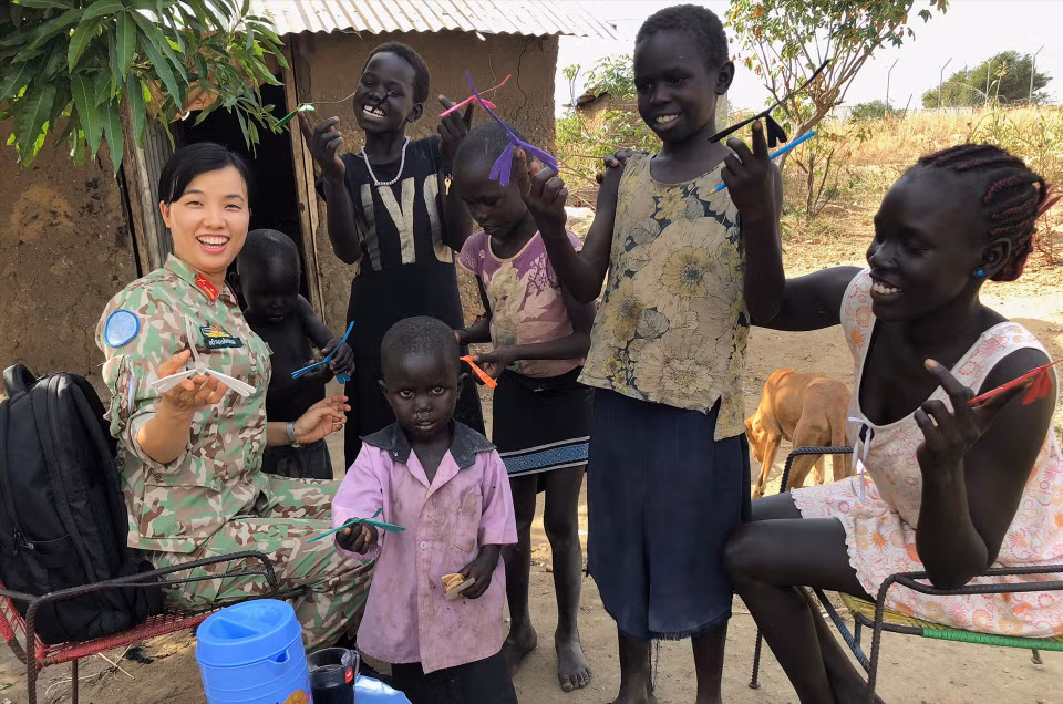 Vietnam se une a las Fuerzas de Mantenimiento de la Paz en Sudán del Sur y la República Centroafricana. Foto: VNP