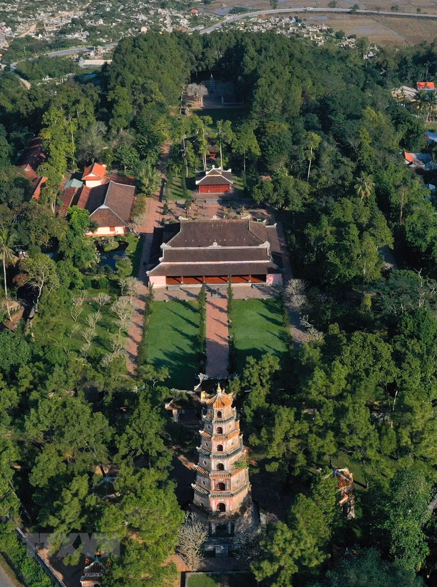 El panorama de la pagoda Thien Mu (Fuente: VNA)