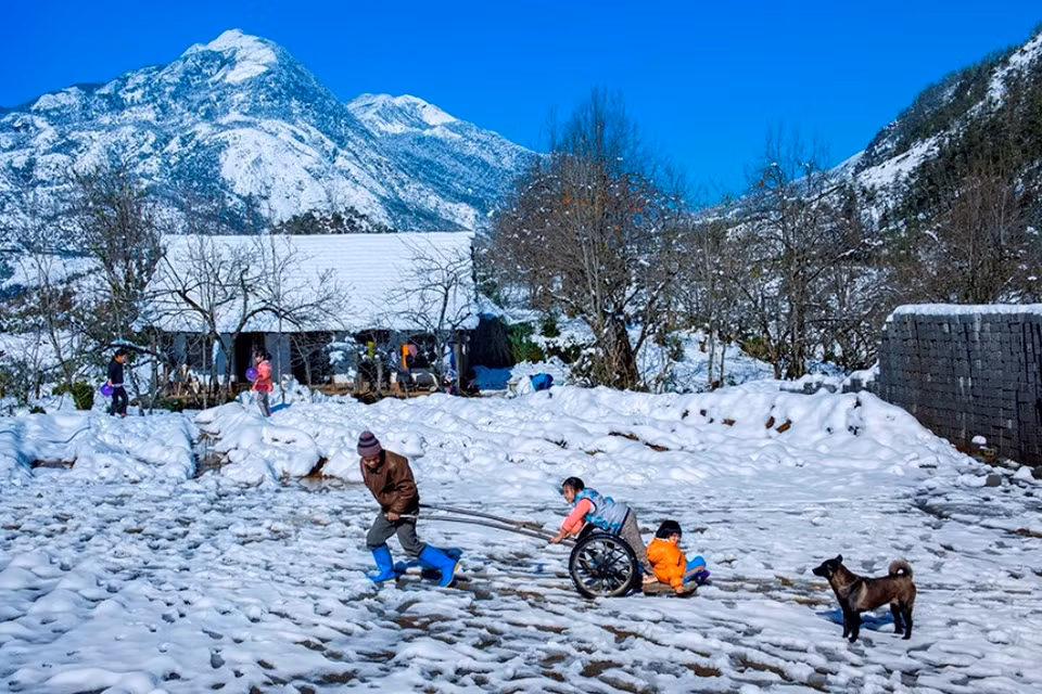 Sapa en la temporada de nevada (Fuente: VNA)
