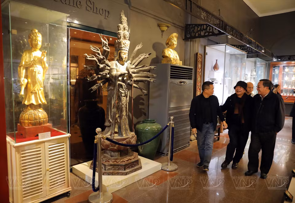 Una esquina del espacio de la exposición principal del museo. (Foto: VNA)