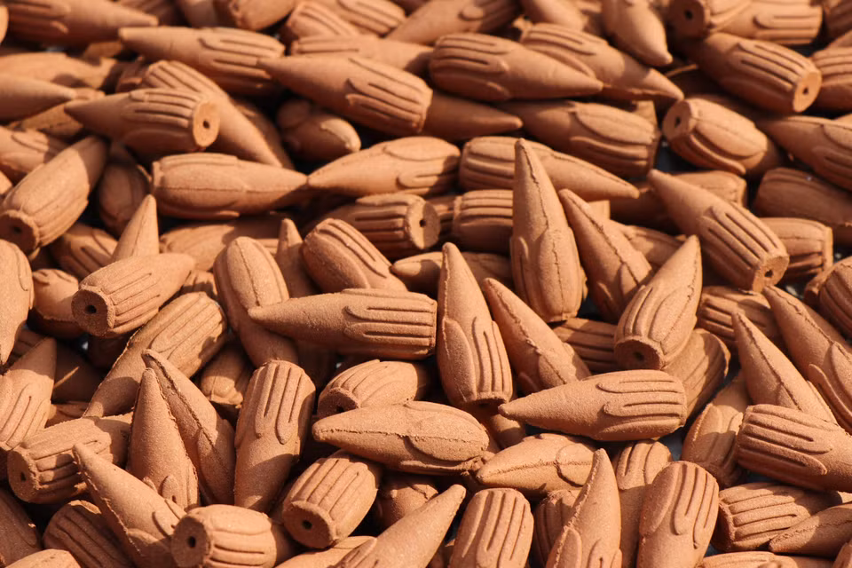 Incienso de cogollos de canela, uno de los productos elaborados a base de este árbol. (Foto: VNA)