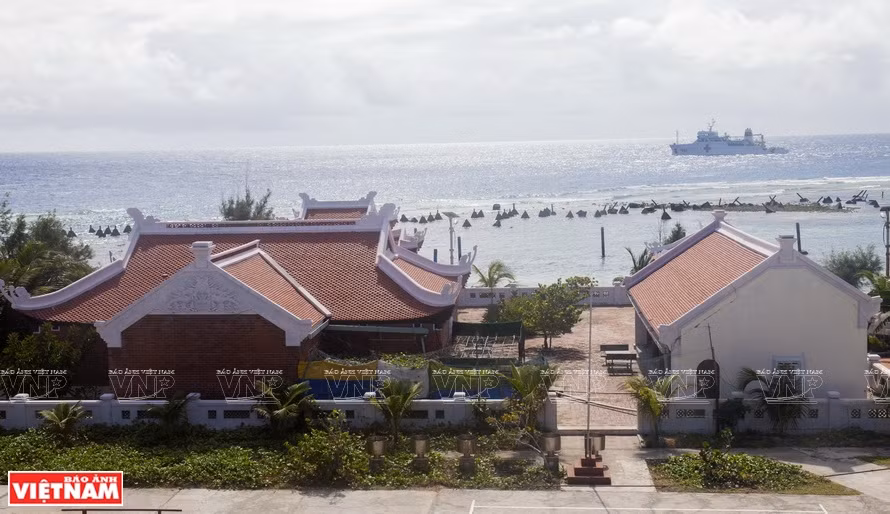 La Pagoda Vinh Phuc se encuentra en la isla Phan Vinh del archipiélago de Truong Sa (Spratly) de Vietnam. (Fuente: Revista Vietnam)