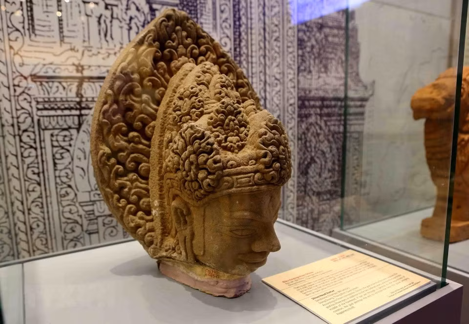 Una estatua del Dios Shiva de la cultura Champa (Fuente: VNA)