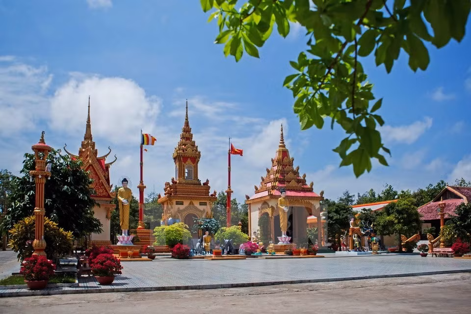 La pagoda Xiem Can fue construida sobre 50.000 metros cuadrados en la ciudad de Bac Lieu en 1887 (Fuente: VNA)