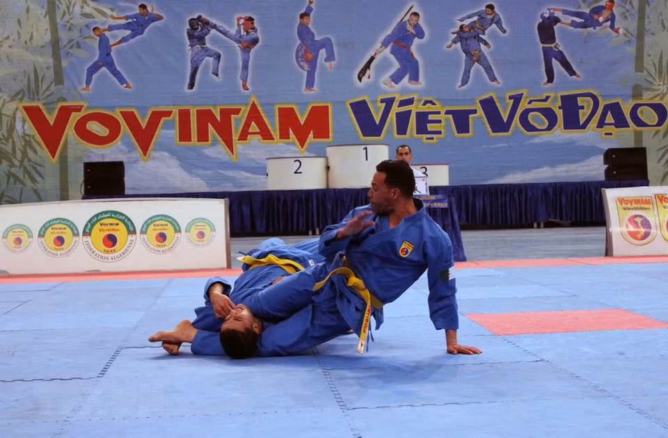 Una técnica típica de Vovinam (Fuente: VNA)