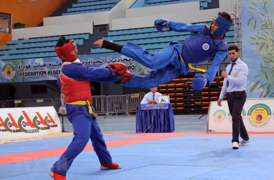 Un partido de lucha de Vovinam (Fuente: VNA) 