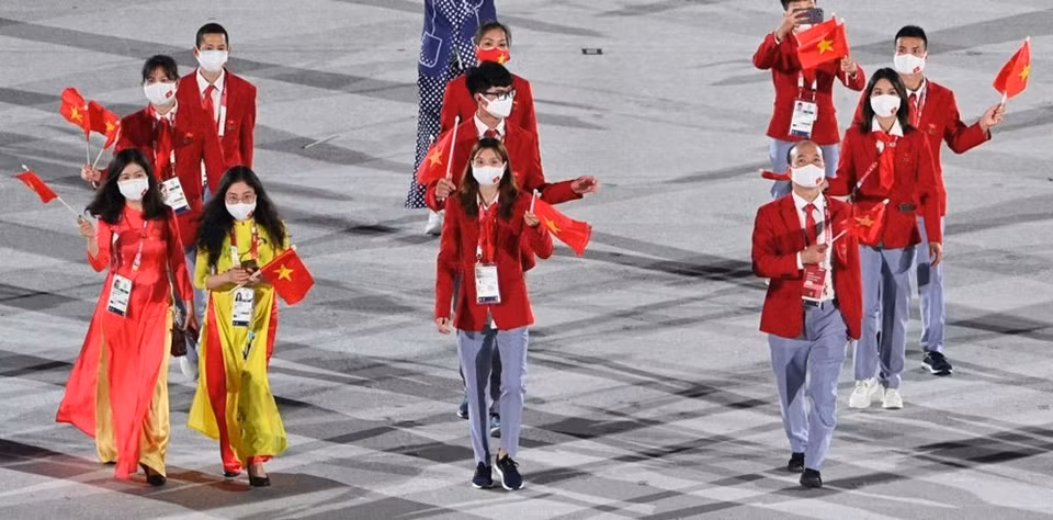 Delegación vietnamita en los Juegos Olímpicos de Tokio (Fuente: Getty Images)