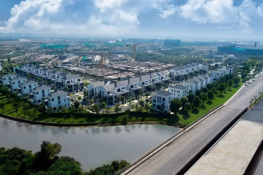 El plan de área urbana Aqua City, ubicado a lo largo del río Dong Nai, se implementa como parte de los preparativos para el aprovechamiento de las ventajas brindadas por el proyecto del Aeropuerto Internacional de Long Thanh (Foto: VNA)