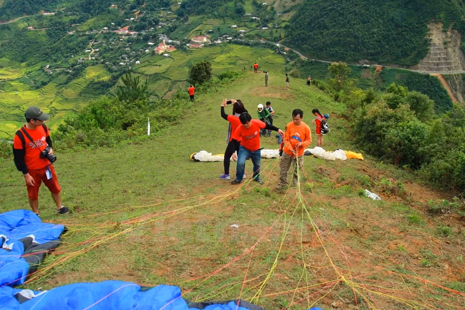 El punto de partida es un área planificada en la cima del paso Khau Pha por el gobierno local. (Fuente: VNA)