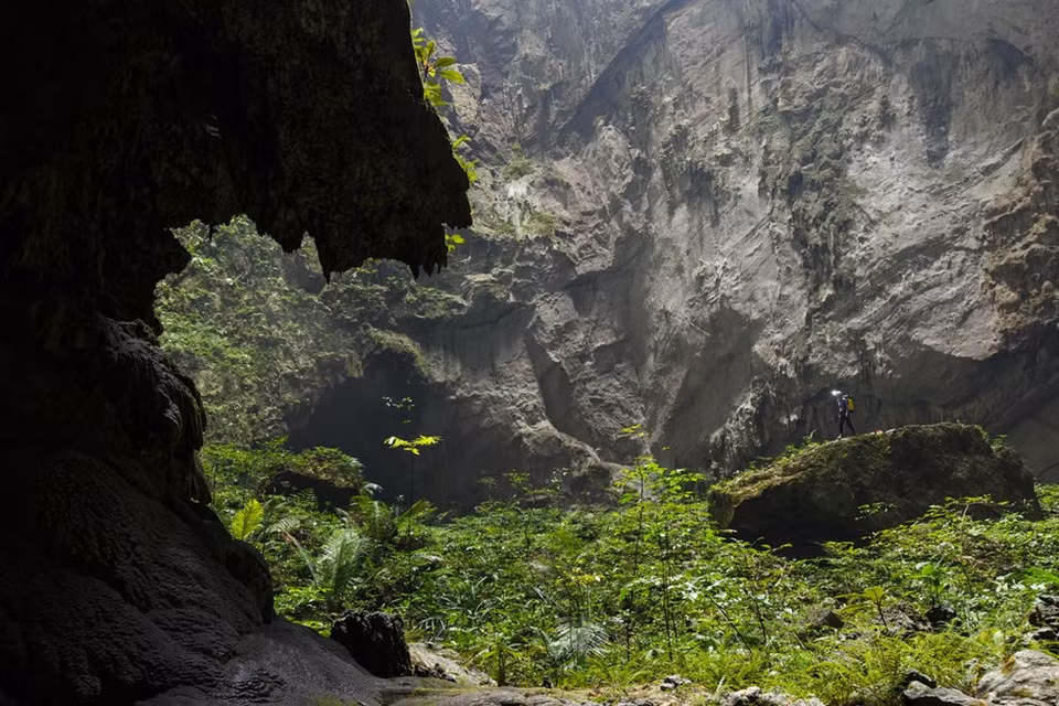 En la primera dolina donde el techo se derrumbó (Foto de Ryan Deboodt)