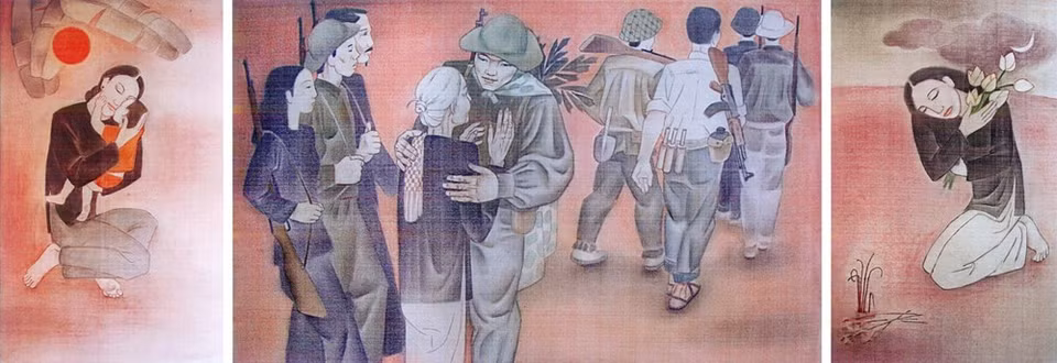 “El llamado de la Patria” refleja diferentes emociones de quienes parten y quienes quedan. 
