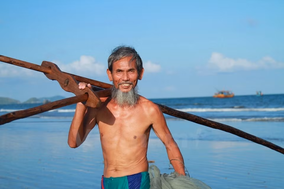 La alegría de un pescador.
