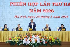 El primer ministro de Vietnam, Pham Minh Chinh, encabeza la segunda sesión del año del Comité directivo del Gobierno para el desarrollo de la ciencia, la tecnología, la innovación, la transformación digital y el Proyecto 06 (Foto: VNA)