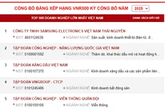Vietnam Report revela las 500 empresas líderes de 2025. (Captura de la pantalla)