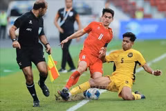 Selección de fútbol de Vietnam asegura su pase a semifinales. (Foto: VNA)