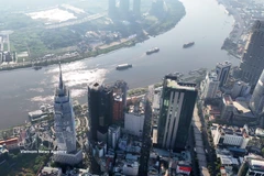El Centro Financiero Internacional de Vietnam en Ciudad Ho Chi Minh escala posiciones globales. (Foto: VNA)