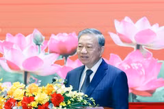 El secretario general del Partido Comunista de Vietnam, To Lam, en el evento. (Foto: VNA)