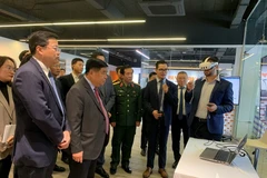 El viceprimer ministro vietnamita Nguyen Chi Dung en la inauguración del Centro de Investigación y Desarrollo (I+D) y el Centro de Excelencia (COE) en IA y gemelos digitales en el Centro de Innovación Nacional (NIC) (Foto: QDND)