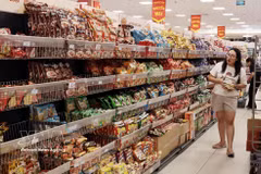 Un rincón del supermercado AEON Long Bien en Hanoi. (Foto: VNA)