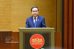El presidente de la Asamblea Nacional, Tran Thanh Man, en la sesión inaugural de la primera reunión extraordinaria. (Foto: VNA)