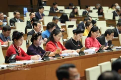 Diputadas en una sesión de la Asamblea Nacional de Vietnam (XV Legislatura). Foto: VNA
