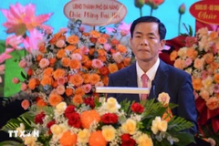 Nguyen Van Phuong, subsecretario del Comité partidista de la ciudad en el mandato anterior y presidente del Comité Popular de Hue, fue reelegido como nuevo secretario. (Foto: VNA)