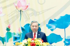 El secretario general del Partido Comunista de Vietnam, To Lam, en el acto. (Foto: VNA)