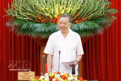 Máximo dirigente de Vietnam insta a renovar método de liderazgo del Partido. (Foto: VNA)