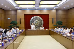 El presidente de la Asamblea Nacional de Vietnam, Tran Thanh Man, insta a renovar la gestión en sector de cultura y sociedad. (Foto: VNA)