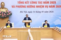 El primer ministro de Vietnam, Pham Minh Chinh, en la conferencia del Comité Directivo Nacional para la Integración Internacional (Foto: VNA)