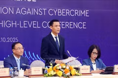 El viceministro de Relaciones Exteriores de Vietnam Dang Hoang Giang en la rueda de prensa. (Foto: VNA) 