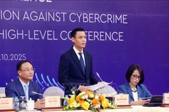 El viceministro de Relaciones Exteriores de Vietnam Dang Hoang Giang en la rueda de prensa. (Foto: VNA) 