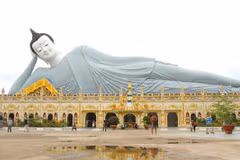 La pagoda Som Rong: Lugar que preserva los valores culturales y religiosos del pueblo Khmer. Foto: VNA