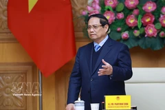 El primer ministro de Vietnam, Pham Minh Chinh, se reúne en Hanoi con una delegación de 37 empresas japonesas (Foto: VNA)