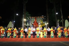La 46.ª edición del Festival de Flores de Primavera de Ciudad Ho Chi Minh fue inaugurada este jueves en el Parque Tao Dan (Foto: VNA)