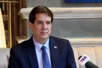 El presidente de Prensa Latina, Jorge Legañoa Alonso, en entrevista con la VNA. (Foto: VNA)