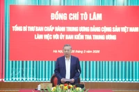 Máximo dirigente de Vietnam insta a fortalecer inspección preventiva y control del poder (Foto: VNA)