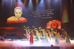 Una de las actuaciones artísticas en el evento. (Fuente: VNA)