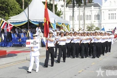 Representantes de la Armada Popular de Vietnam participan en un desfile en la ciudad de George Town, estado de Penang, Malasia. (Fuente: qdnd.vn)
