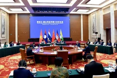 Vista de la décima reunión de Ministros de Asuntos Exteriores de la Cooperación Mekong-Lancang (MLC), celebrada en 2025 en la ciudad de Anning, en Kunming, provincia china de Yunnan. (Foto: VNA)