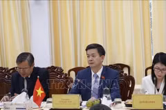 El secretario del Comité del Partido Comunista de Vietnam de la provincia survietnamita de Can Tho, Le Quang Tung, habla en el evento. (Fuente: VNA)