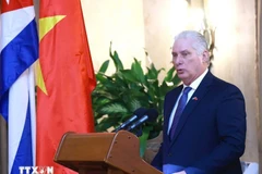 El primer secretario del Comité Central del Partido Comunista de Cuba y presidente de la República, Miguel Díaz-Canel Bermúdez. (Fuente: VNA)