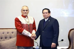 El primer ministro vietnamita, Pham Minh Chinh, y el presidente timorense, José Ramos-Horta. (Fuente: VNA)